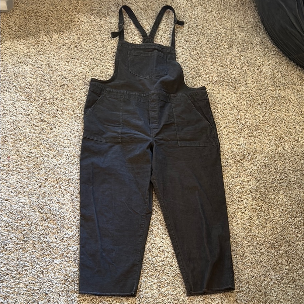 Aerie (American Eagle) - Dusty Grey Corduroy Overalls